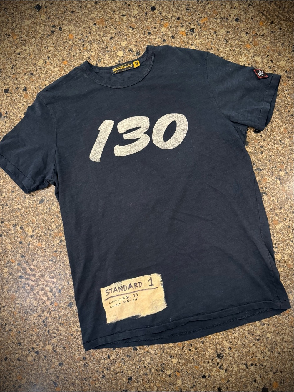 Johnson Motors “Little Bastard” vintage slub moto tee. Factory sample, NWOT
